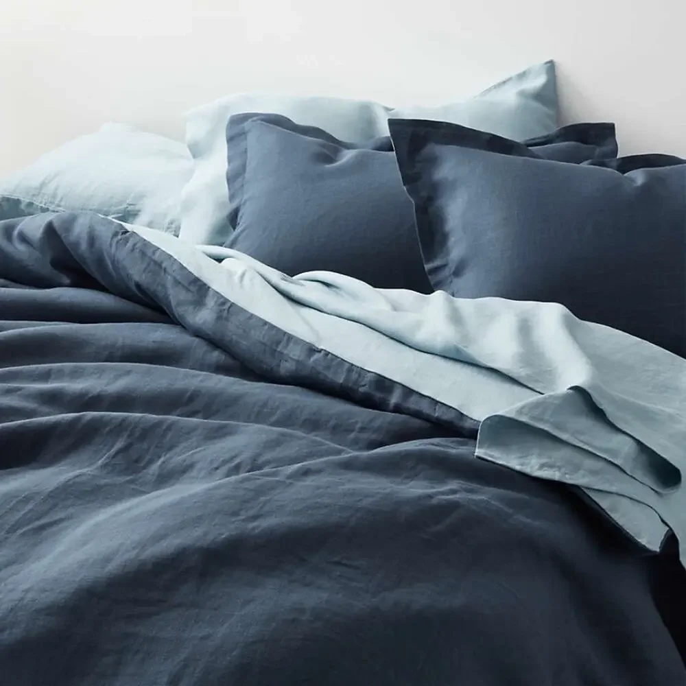 Crate & Barrel Lake Natural Hemp Fiber Euro Sham